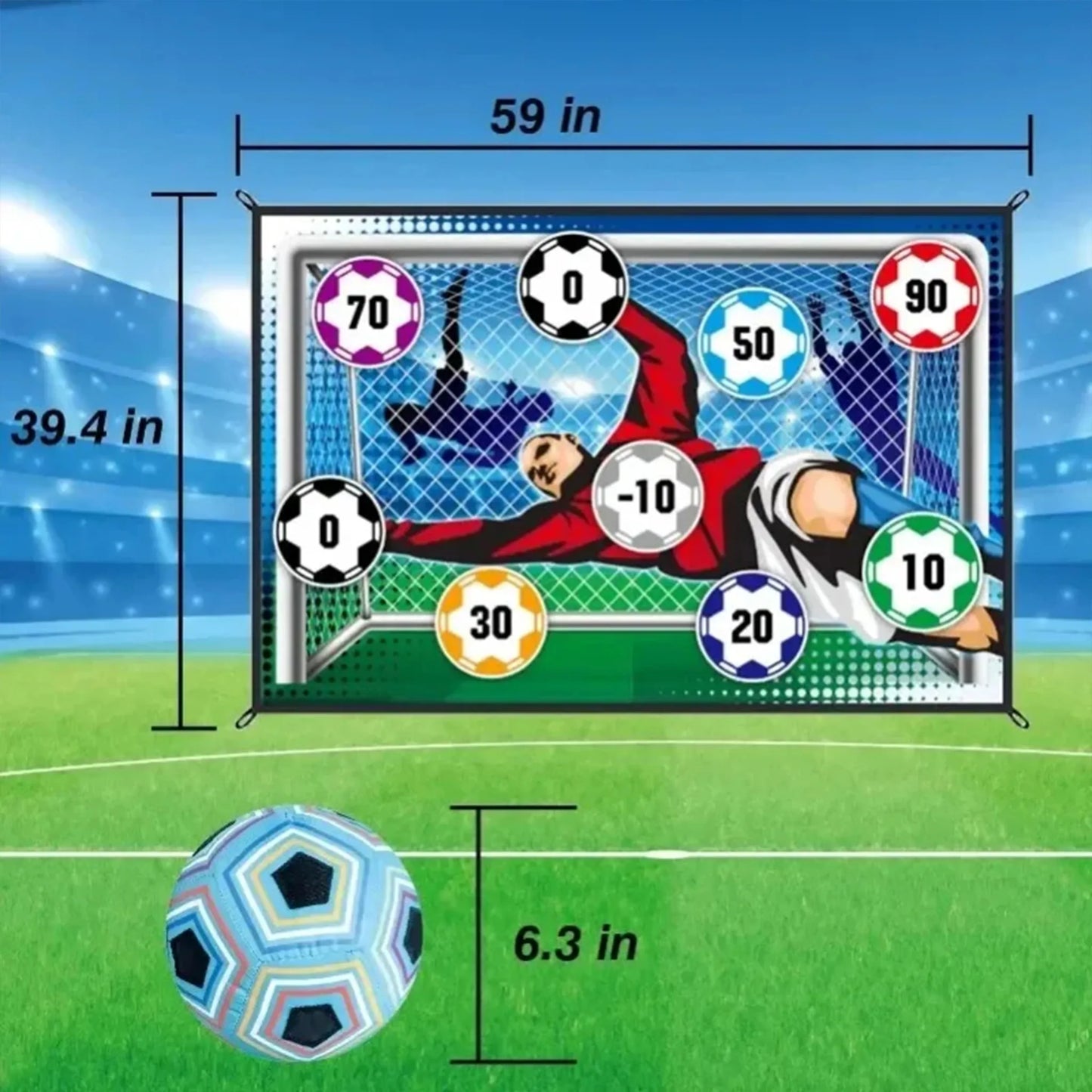 Sticky Football Goal Game Toy Set for Kids